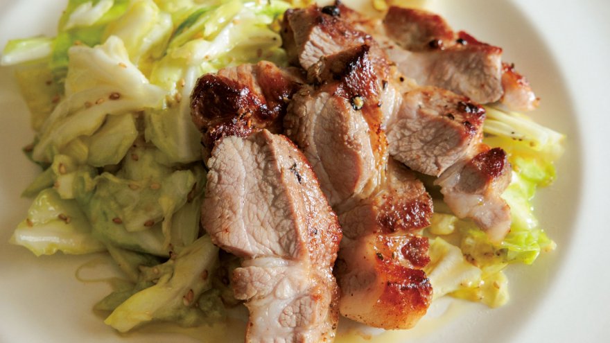 豚肉のハーブマリネソテー