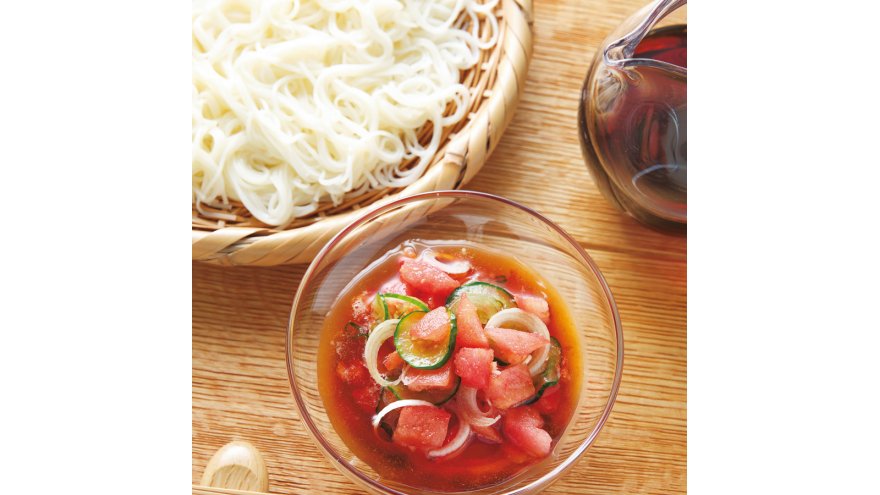 ひんやりトマトそうめん