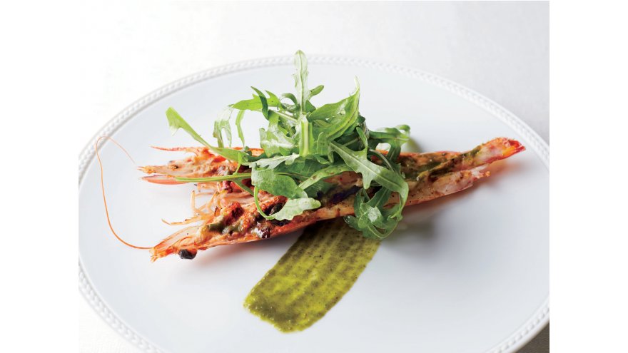 えびのグリル ジェノベーゼソース