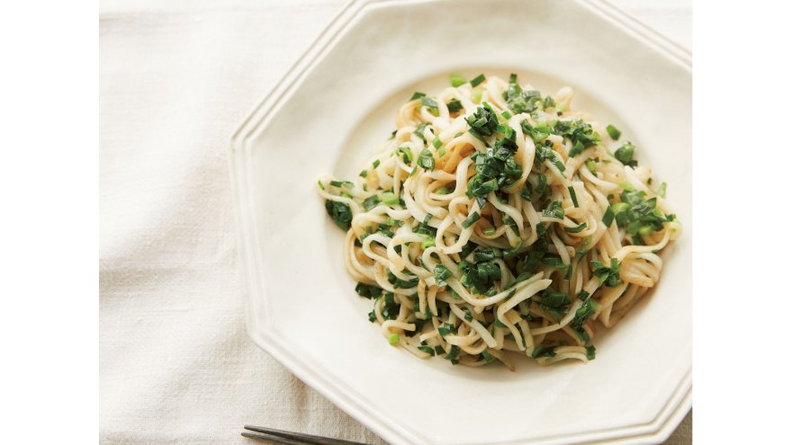 にらだけ炒めうどん