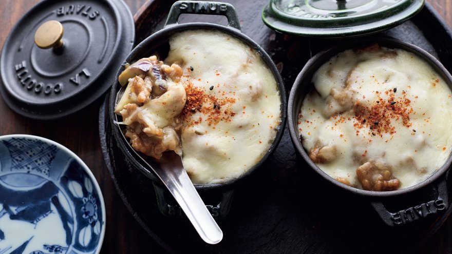 なすのみそグラタン