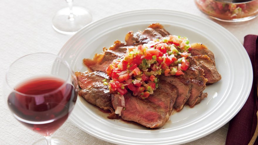 ビーフステーキ サルサソース