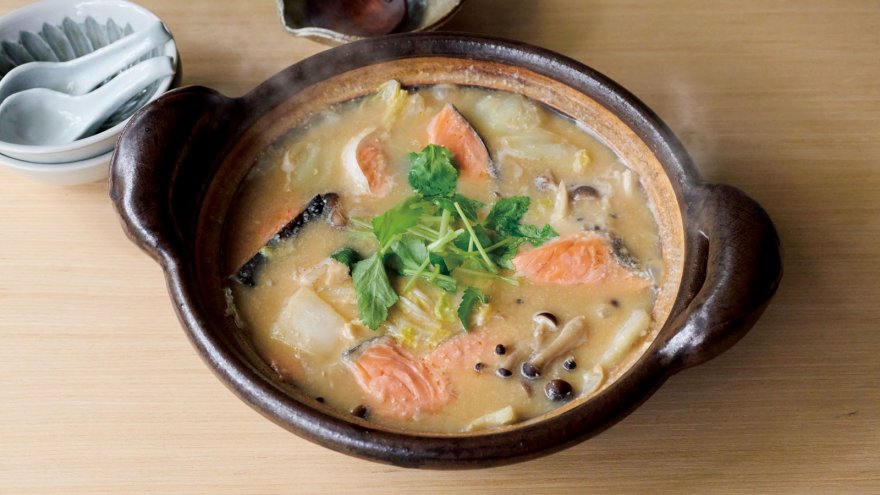 みそ風味のかす鍋