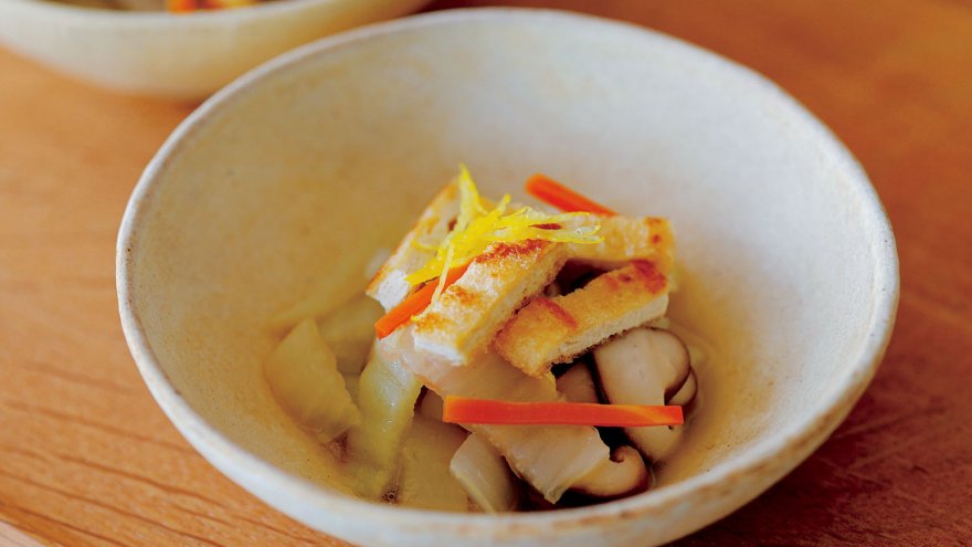 白菜と油揚げの煮びたし