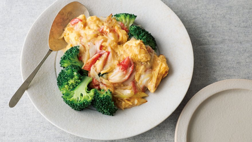 ブロッコリーのトロトロかにたま