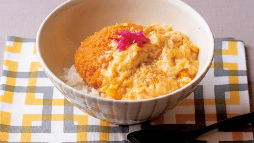 コロッケの鶏卵あんかけ丼