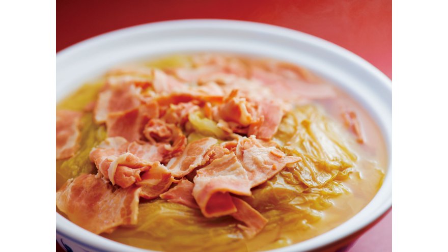 春キャベツの蒸しスープ