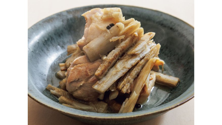 新ごぼうと鶏の塩炒め煮