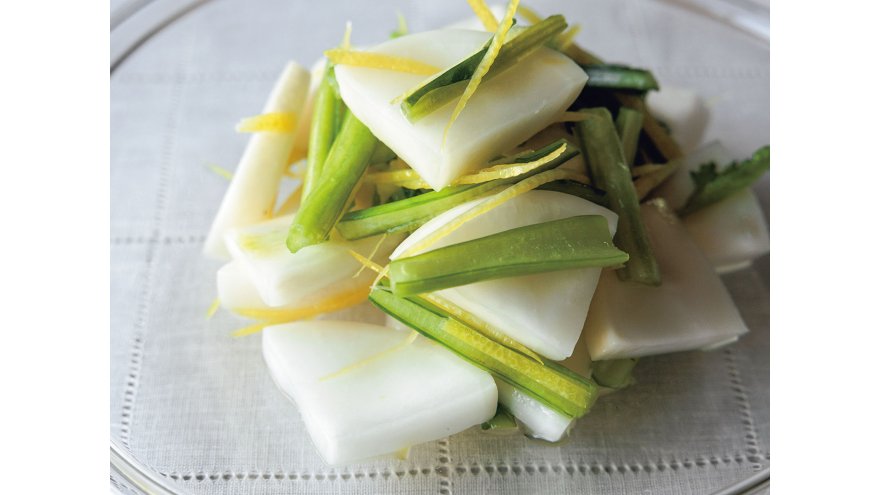 かぶのレモンあえ