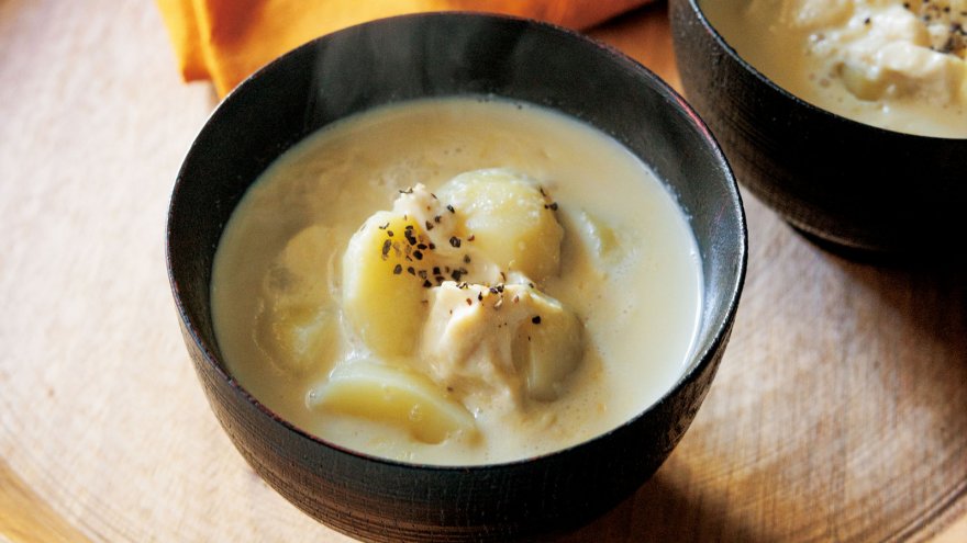 春の白いスープ