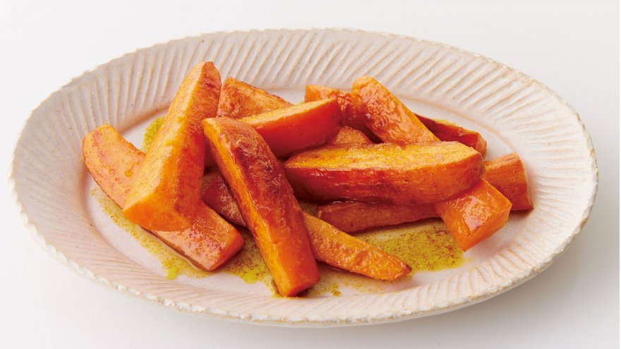 焼きにんじんのカレー酢