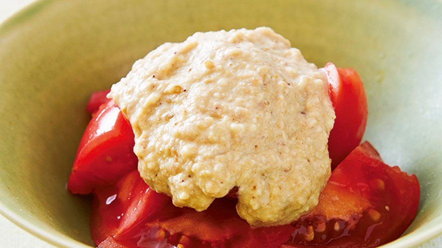 トマトのカンタン白あえ