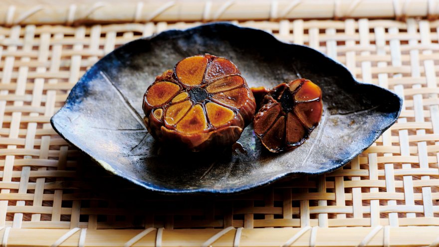 にんにくの梅花漬け