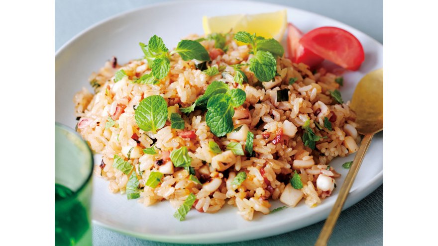 イカしたチャーハンいかが