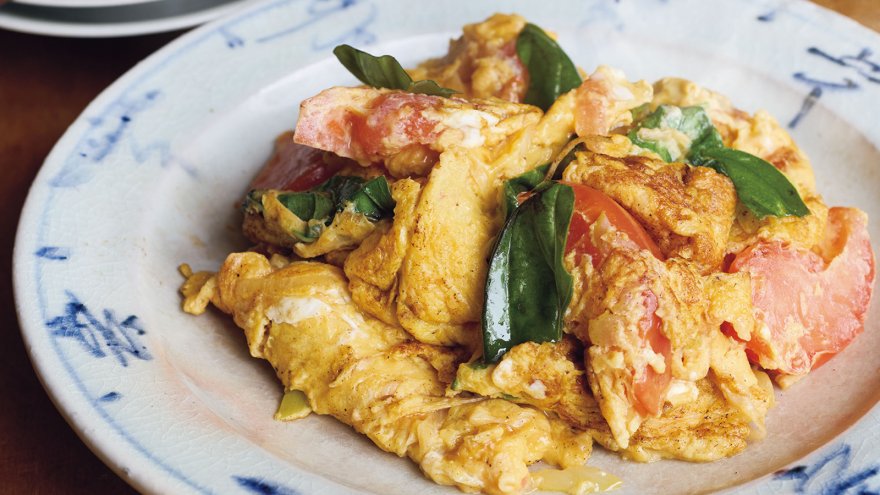 トマトの卵炒め