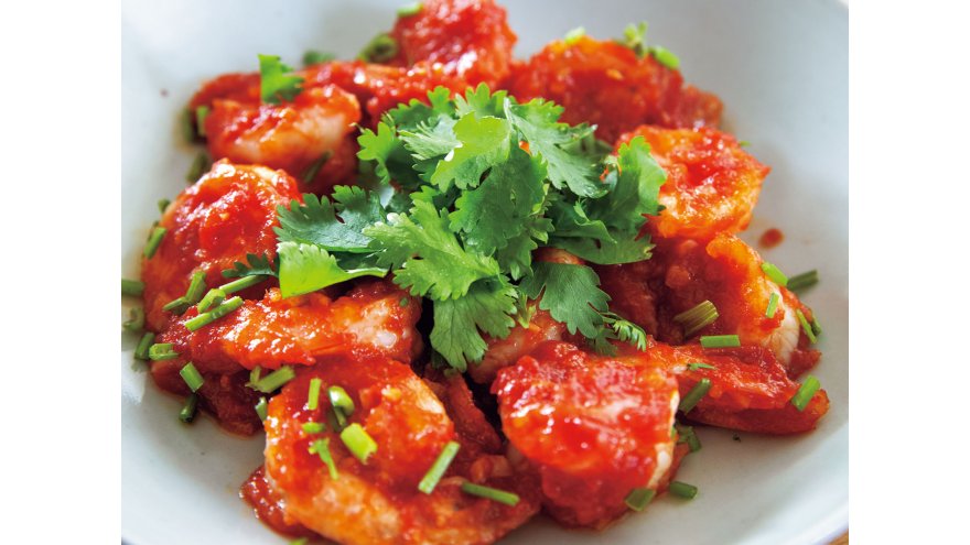 えびのケチャップ炒め