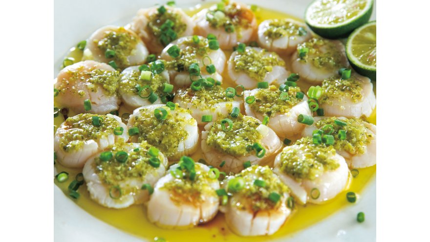 帆立てのカルパッチョ