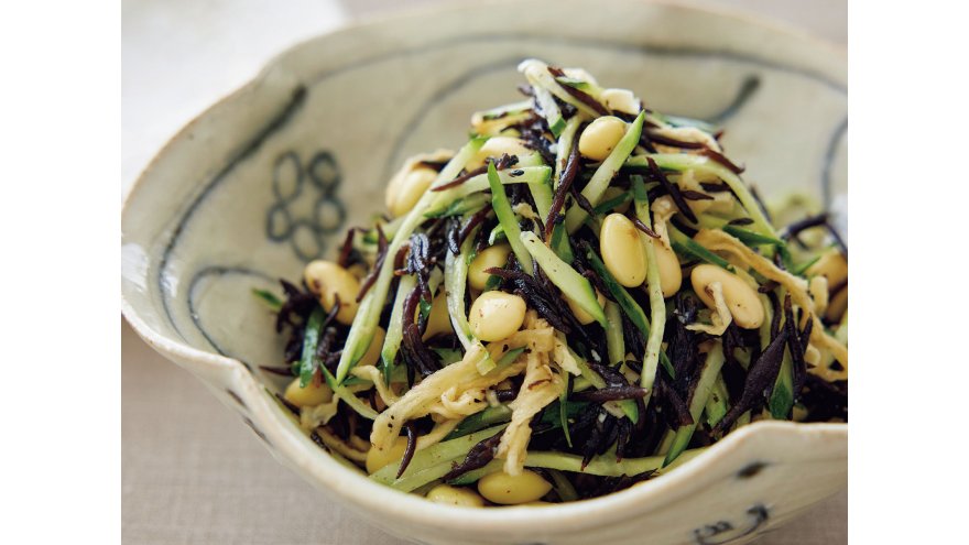 切り干し大根とひじきの中華風サラダ