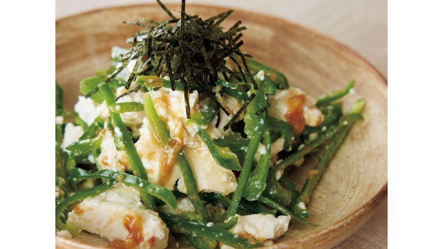 梅みそだれの豆腐サラダ