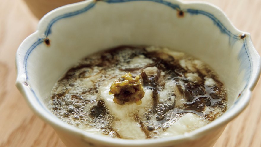 長芋のもずく酢あえ