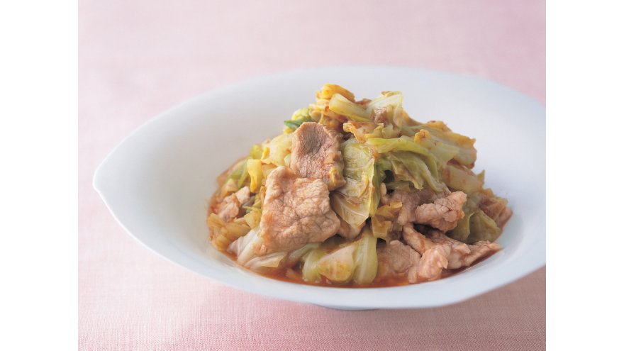 春キャベツと豚肉のおひたし