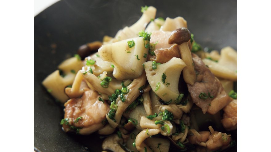 れんこんと鶏肉のはちみつじょうゆ煮