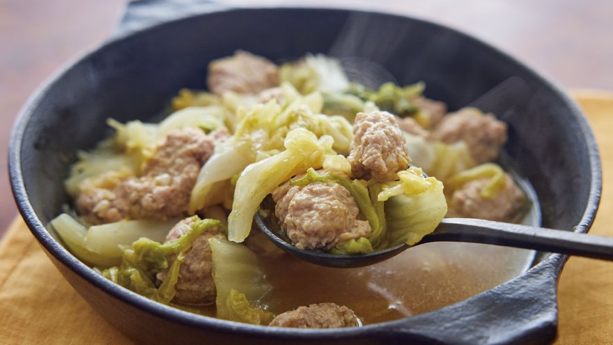 豚ひき肉と白菜のカレー煮