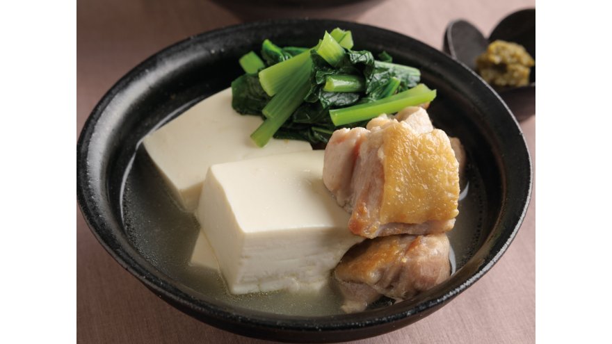 鶏と豆腐の塩煮