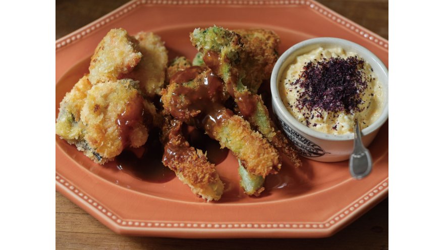 ブロッコリーとさけのフライ