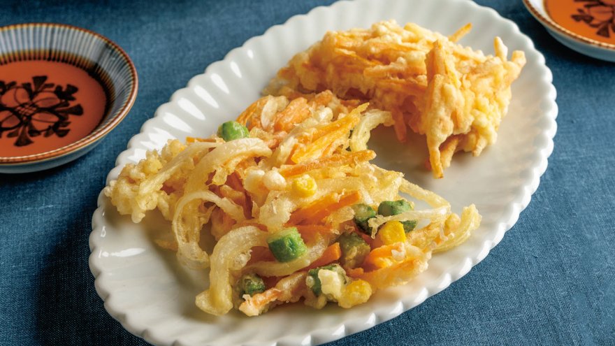 新にんじんのかき揚げ2種