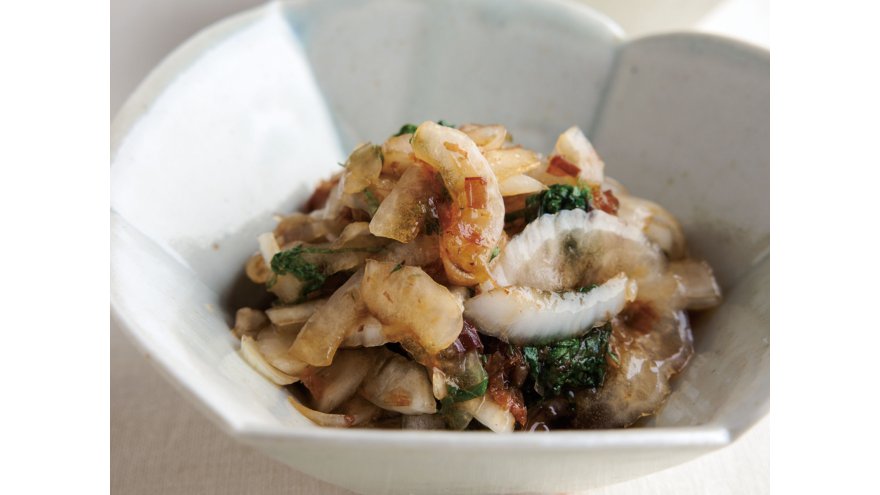 新たまねぎの土佐あえ