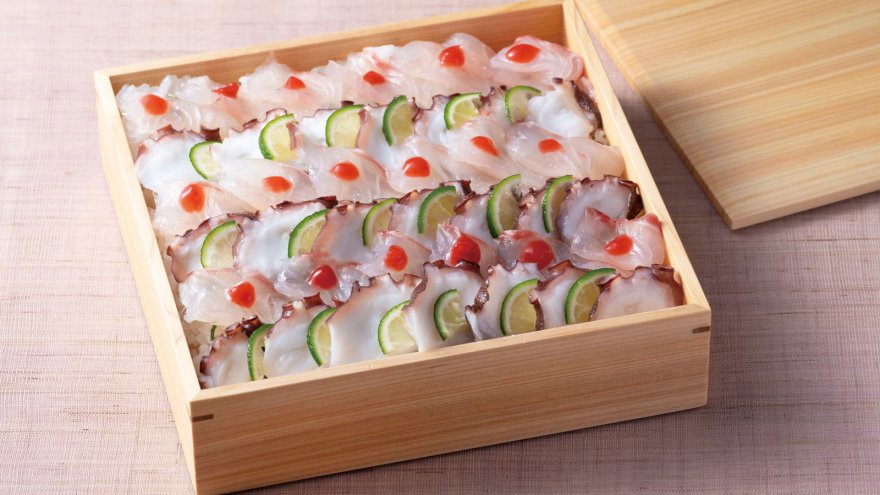 たこ＆たいの紅白ちらし