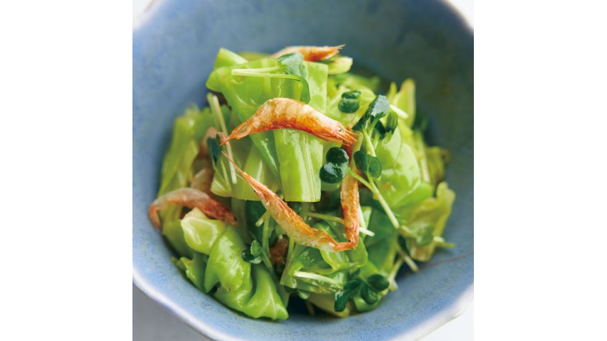 ゆでキャベツの桜えびあえ