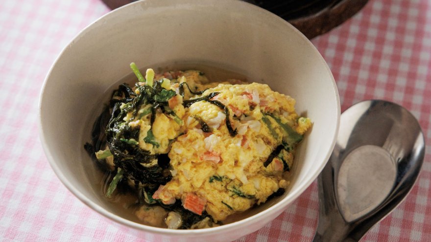 ざっくりかにかま茶碗蒸し