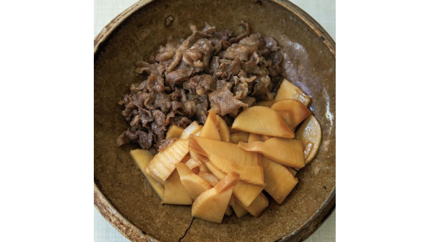 たけのこと牛肉のすき煮