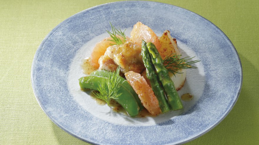 鶏肉の柑橘くわ焼き