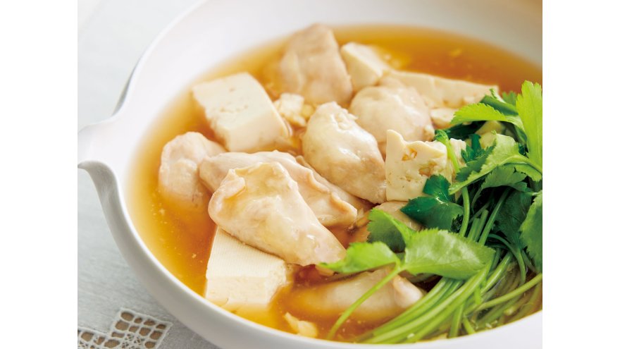 鶏ささ身と豆腐の和風サッと煮