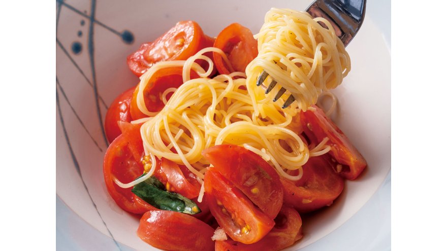 トマトの冷製パスタ