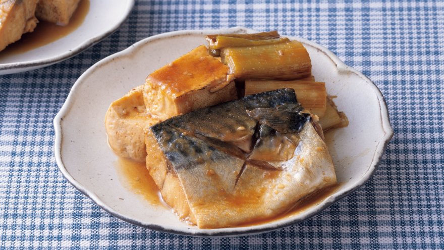 さばと焼き豆腐の煮つけ