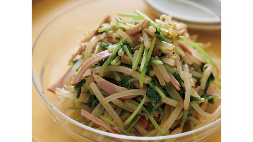 もやしと豆苗のあえ物