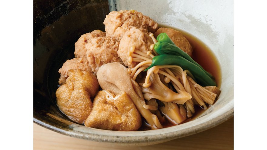 鶏だんごときのこの煮物