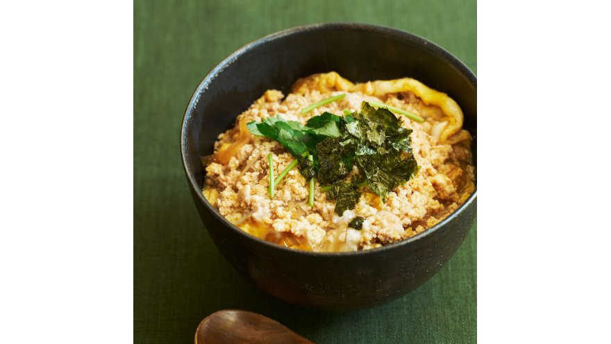 ひき肉の親子丼