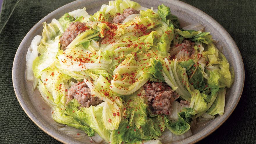 白菜と豚肉のレンジ蒸し