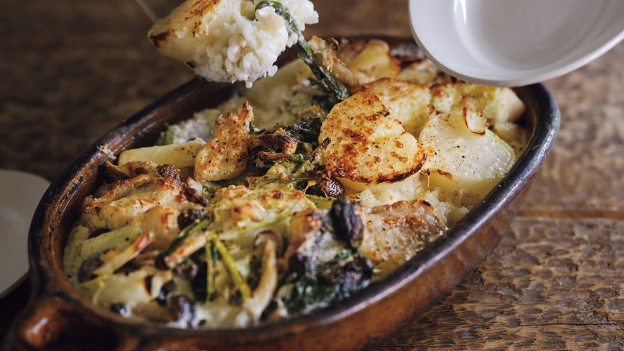 かぶとたらの白ドリア