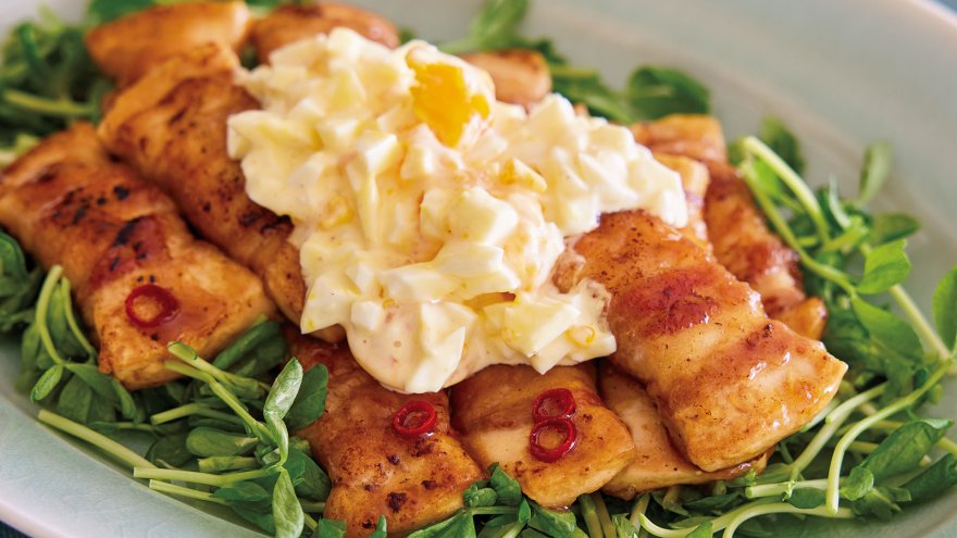 肉巻き豆腐の照りポンタルタル