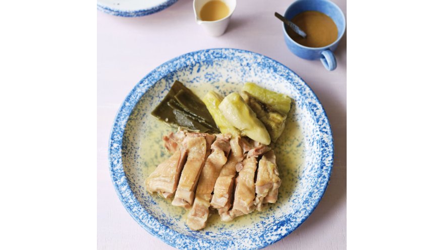 鶏肉となすの昆布蒸し