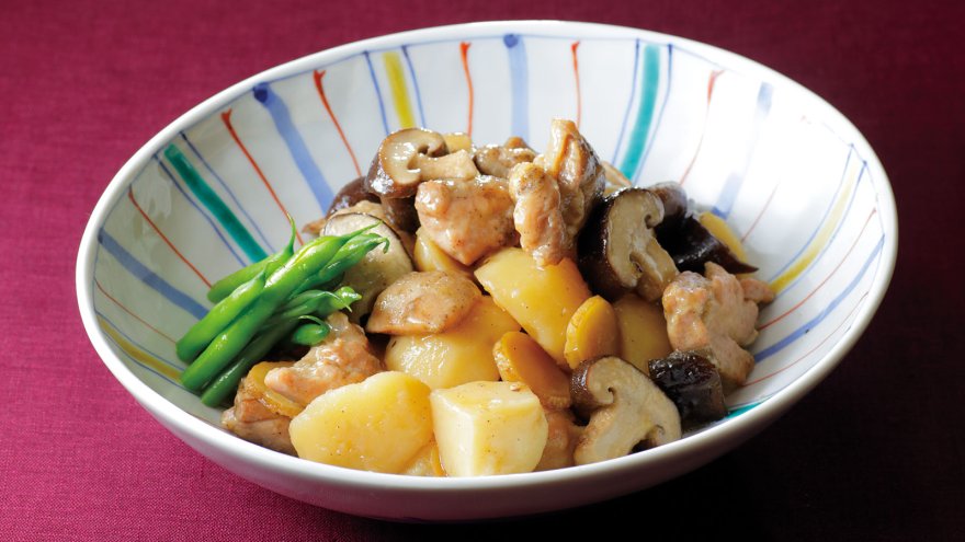 じゃがいもと鶏肉の炊いたん