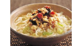 豆腐梅そぼろ茶漬け