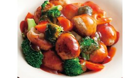 肉だんごの甘酢あんかけ