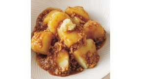 レンジじゃがいものそぼろあん